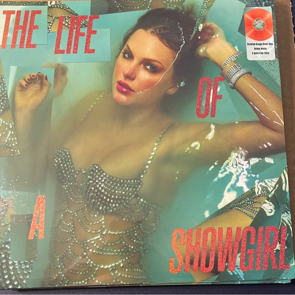 The Life of a Showgirl Vinyl Record-Portofino Orange